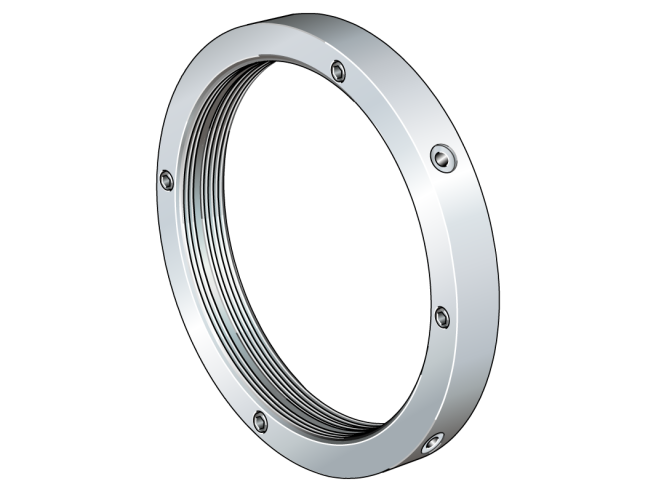 HMZ系列风电用带锁紧螺钉的开槽锁紧螺母